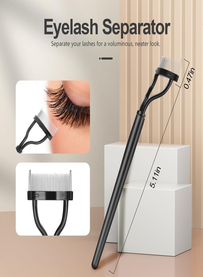 SWEET VIEW Eyelash Comb Lash Separator Tool Brow Brush & Lash Spoolie Professional Eye Makeup Tools (4 Pieces Set) - Image 2